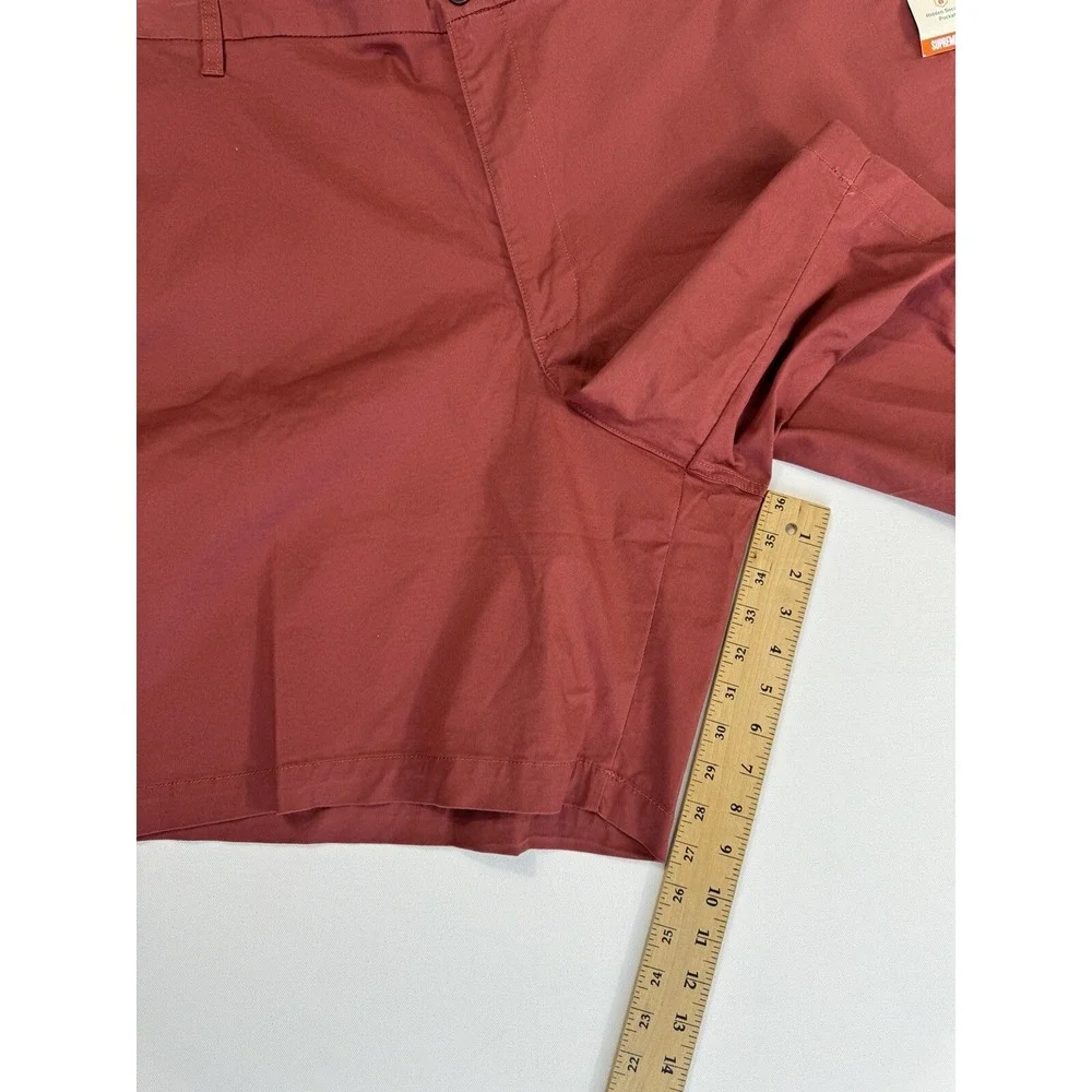 Dockers Mens 58x9 Ultimate Shorts Red Supreme Flex Big & Tall Chino NWT Stretch